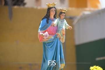 Misa y procesión en Telde en honor de María Auxiliadora/Francisco Javier Santana.